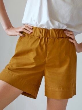 Everlane Elastic Waist Easy Shorts - Amber Size 0